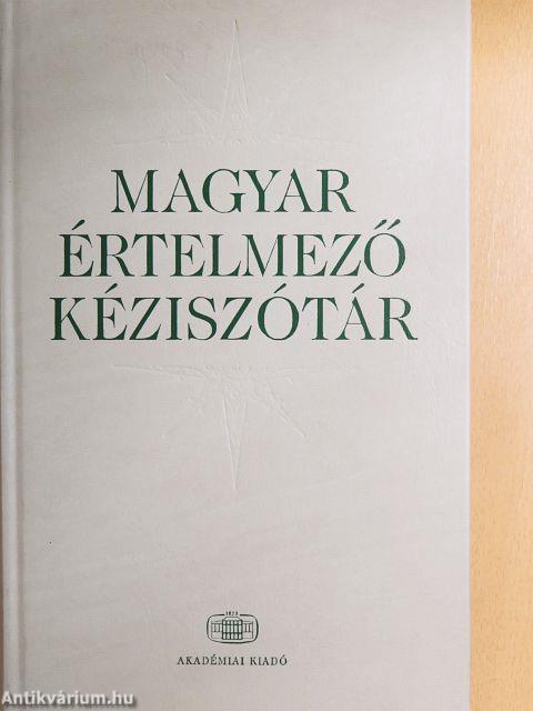 Magyar értelmező kéziszótár