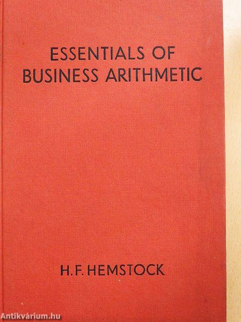 Essentials of Business Arithmetic