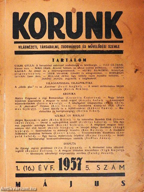 Korunk 1957. május
