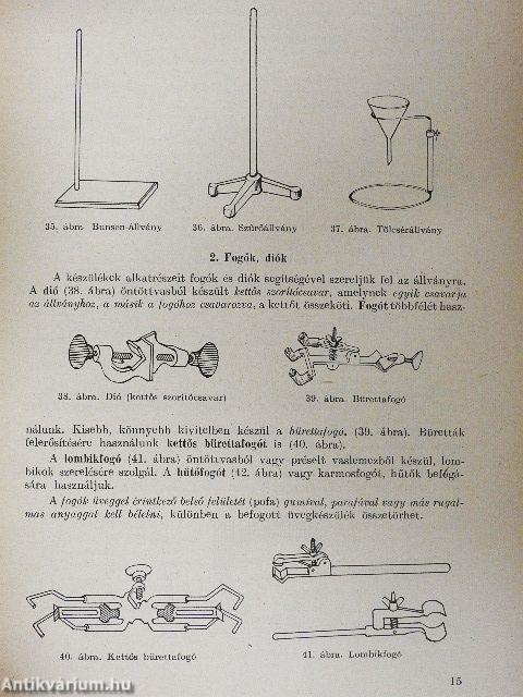 Kémiai laboratóriumi gyakorlatok I.