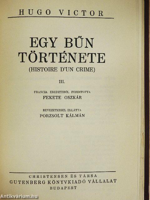 Bug-Jargal/Egy bűn története I-III.