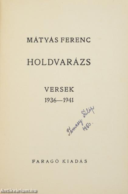 Holdvarázs (dedikált példány)