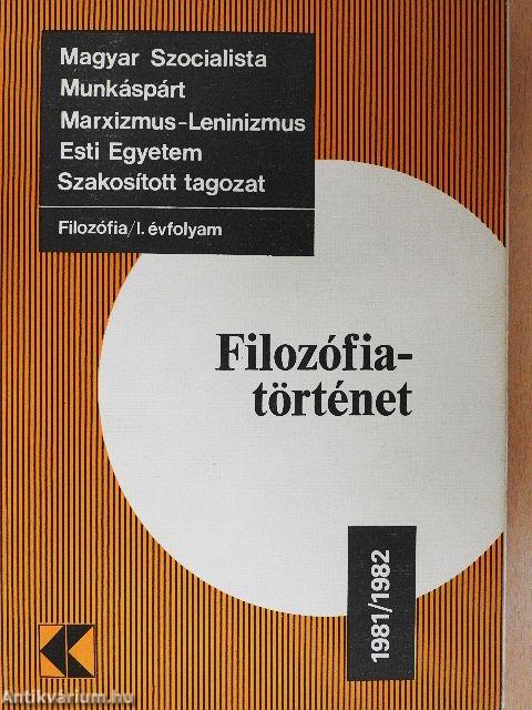 Filozófiatörténet 