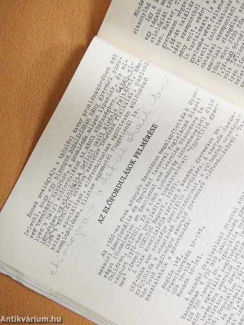 Szemelvények a tanulási zavarok köréből