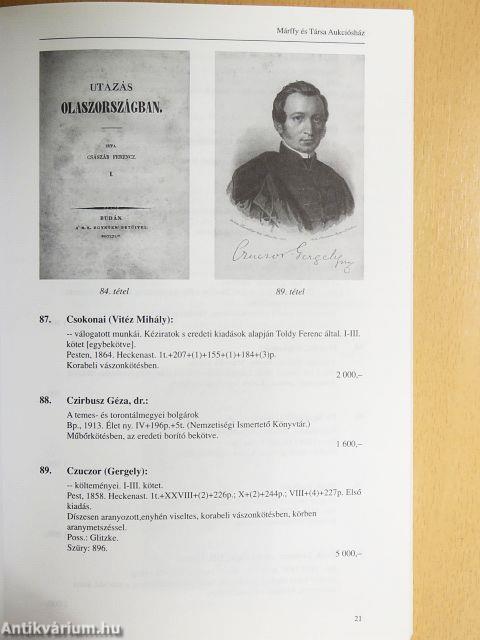 A Központi Antikvárium 64. aukciója