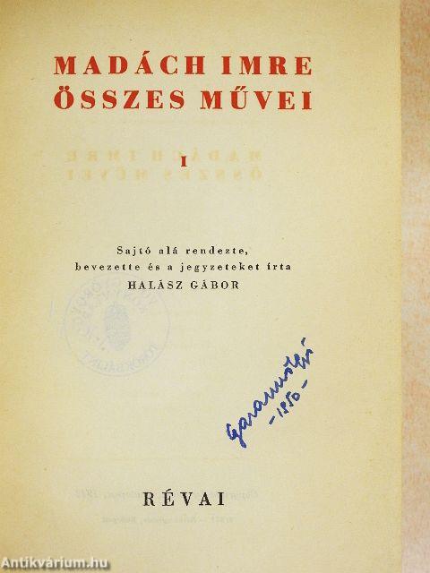 Madách Imre összes művei I-II.