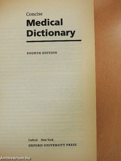 Concise Medical Dictionary