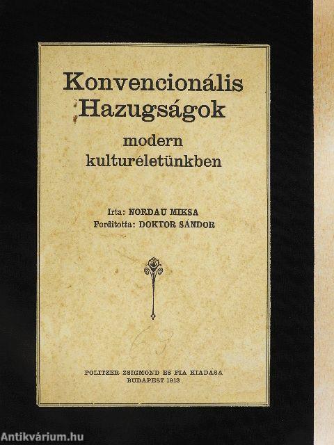 Konvencionális Hazugságok modern kulturéletünkben