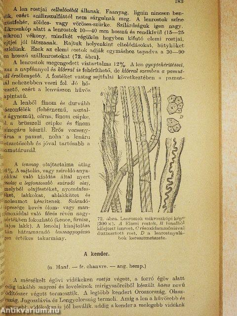 Áruismeret és vegytan II.