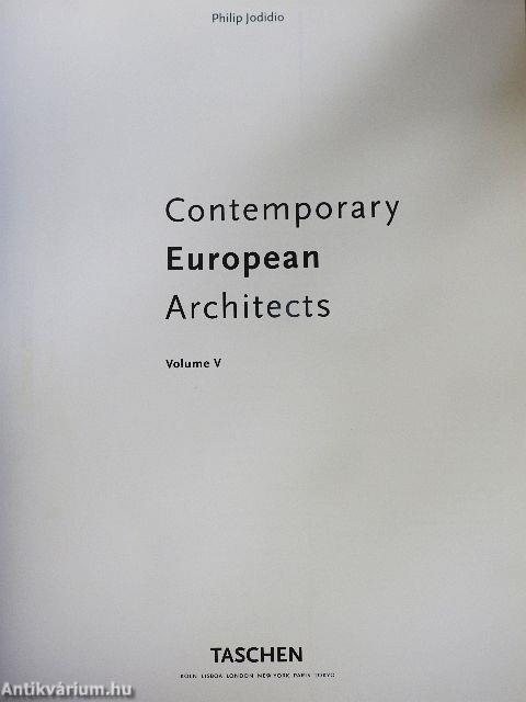 Contemporary European Architects V.