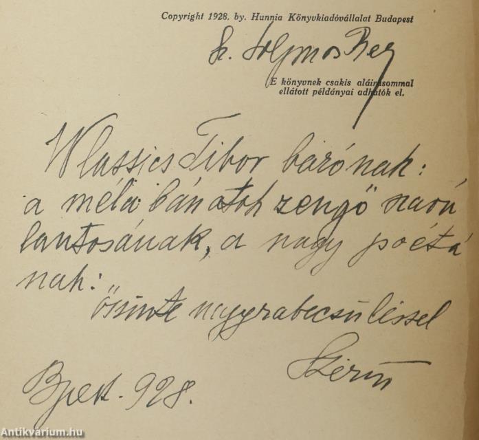 Művészasszony (dedikált példány)