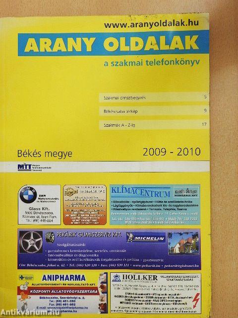 Telefonkönyv - Békés megye 2009-2010/Arany oldalak - Békés megye 2009-2010