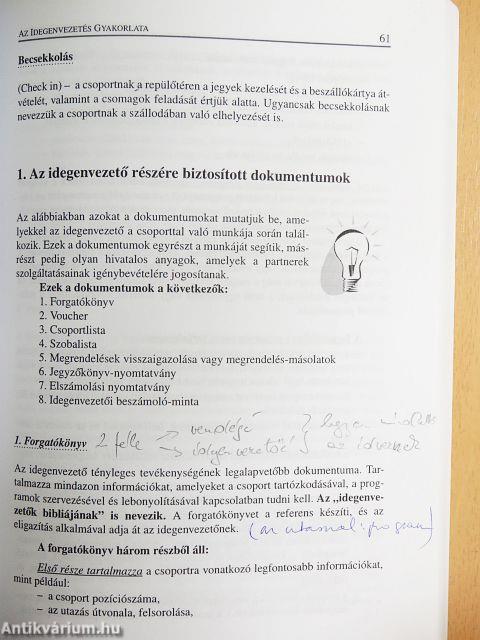 Az idegenvezetés gyakorlata