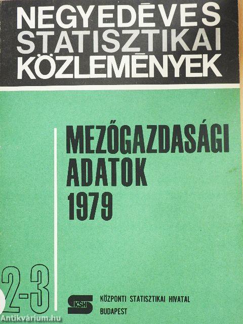 Mezőgazdasági adatok 1979/2-3.