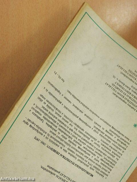 Mezőgazdasági adatok 1975/3.