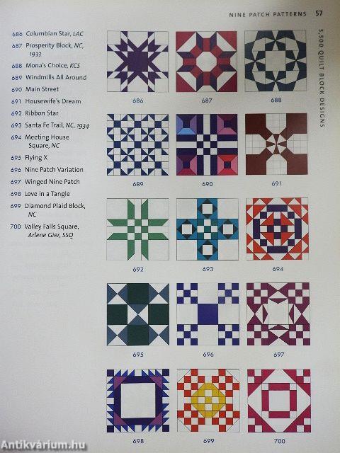 5,500 Quilt Block Designs