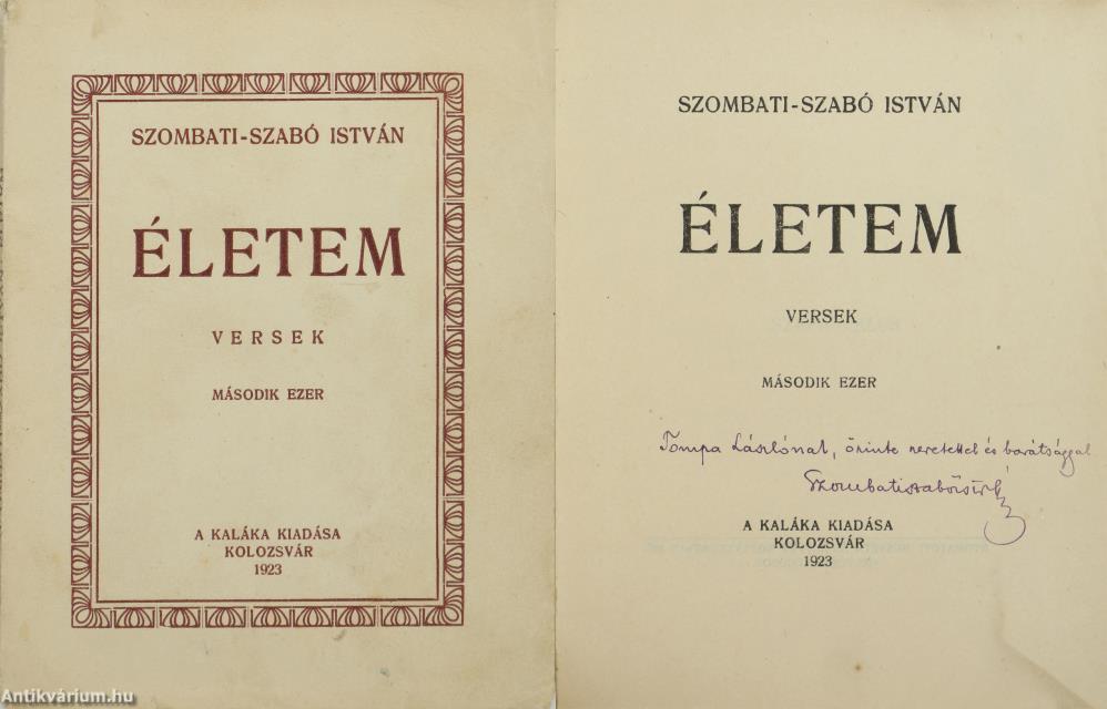 Életem (dedikált példány)