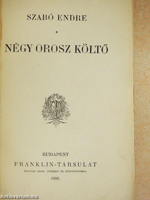 Négy orosz költő