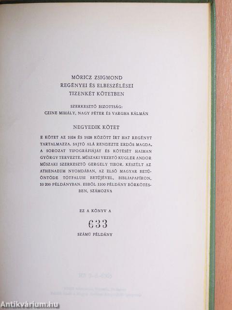 Móricz Zsigmond regényei és elbeszélései 1-12.