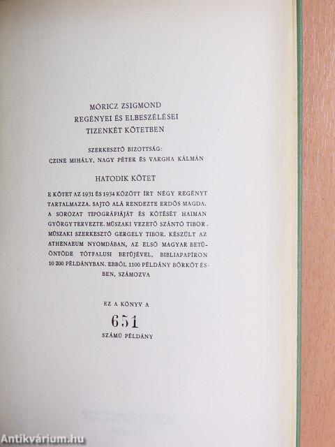 Móricz Zsigmond regényei és elbeszélései 1-12.