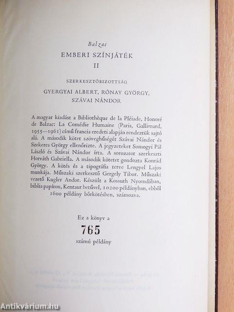 Emberi színjáték I-X.