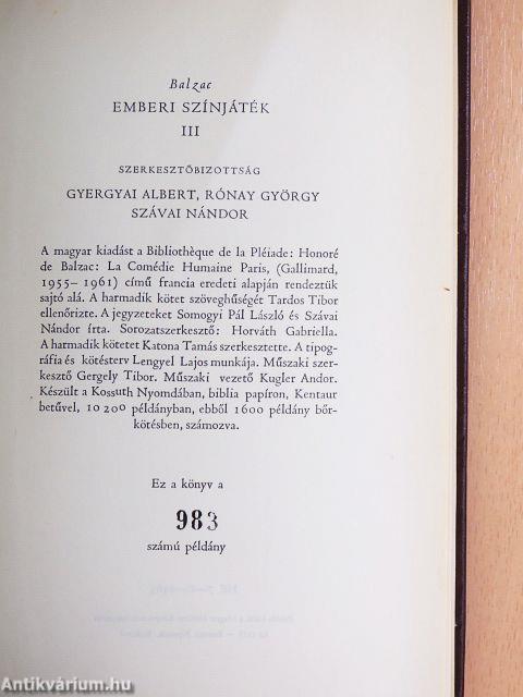 Emberi színjáték I-X.