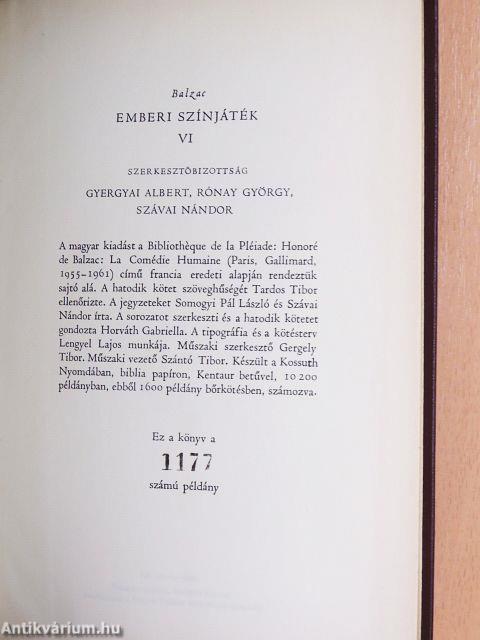 Emberi színjáték I-X.