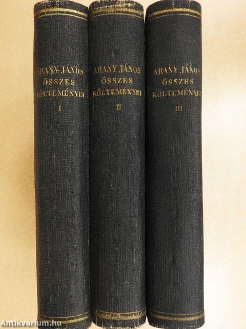 Arany János összes költeményei I-III.