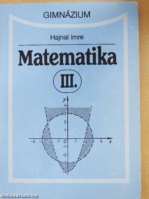 Matematika III.