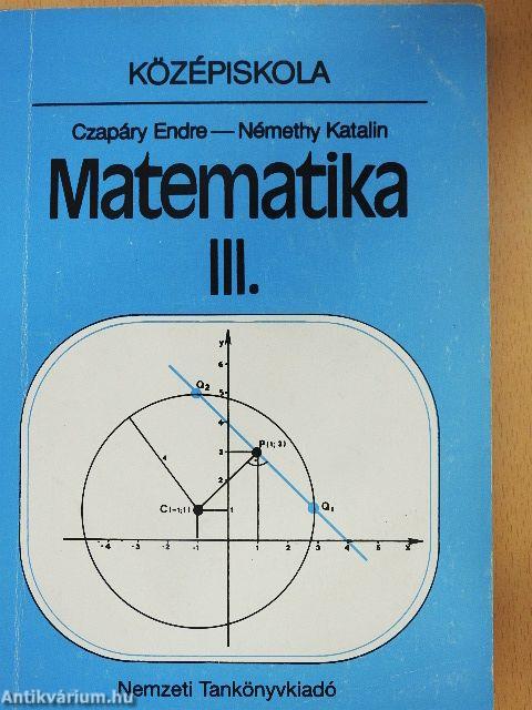 Matematika III.