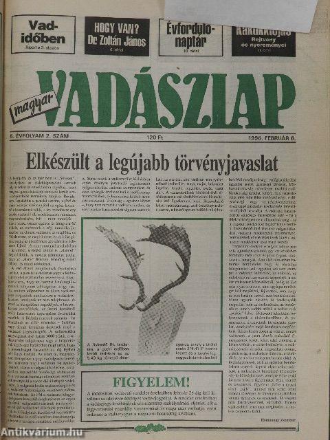 Magyar Vadászlap 1995-1996. (vegyes számok) (13 db)