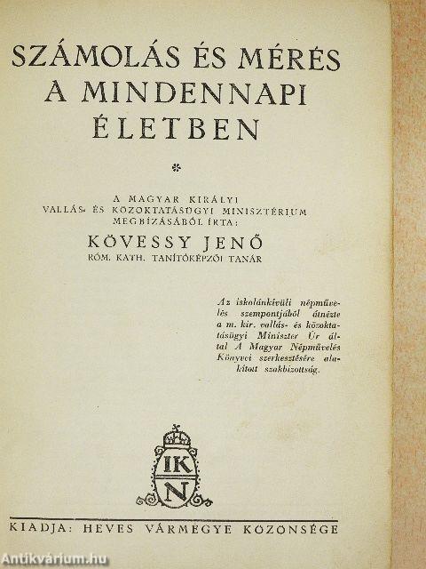 Számolás és mérés a mindennapi életben