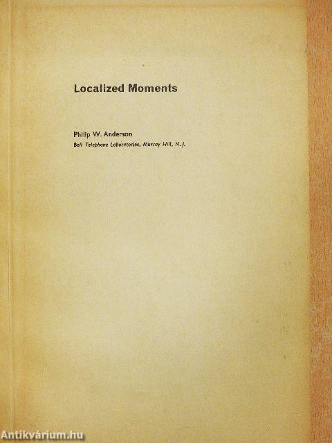 Localized Moments
