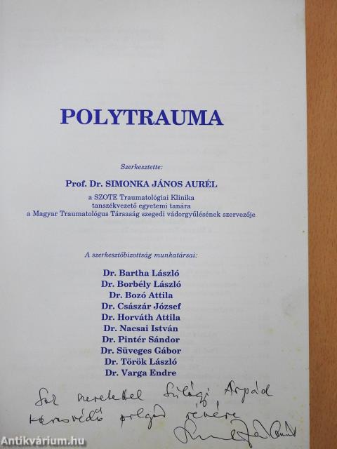 Polytrauma (dedikált példány)