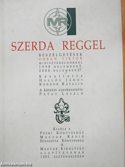 Szerda reggel (dedikált példány)