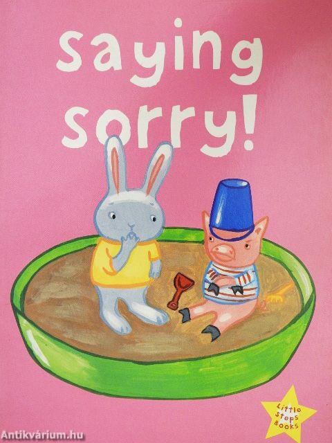 Saying sorry!
