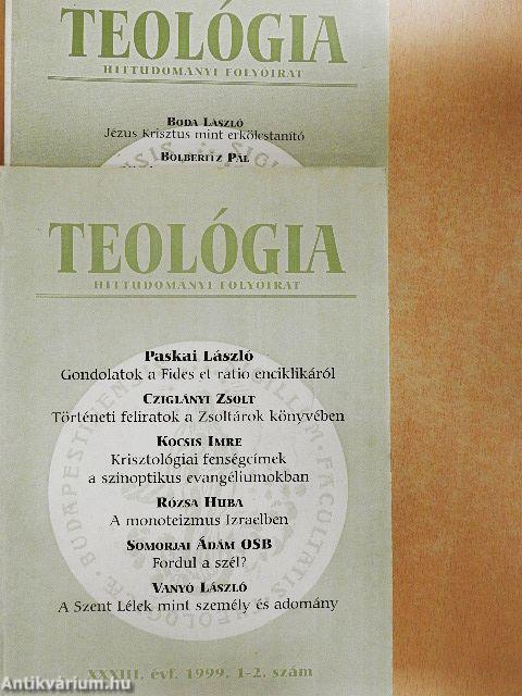 Teológia 1999/1-4.
