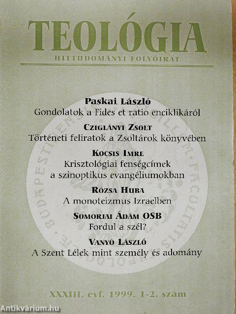 Teológia 1999/1-4.