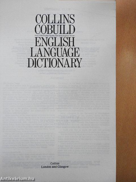 Collins Cobuild English Language Dictionary