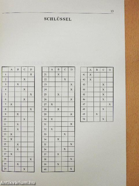 Német tesztgyűjtemény a középfokú és a felsőfokú nyelvvizsgához