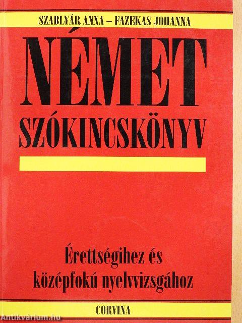 Német szókincskönyv