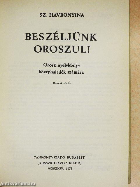 Beszéljünk oroszul!