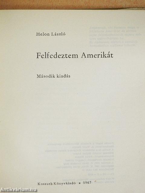 Felfedeztem Amerikát