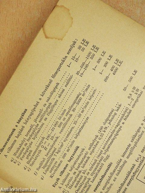 Bányavillamosságtan I.