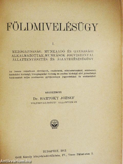 Földmivelésügy I.