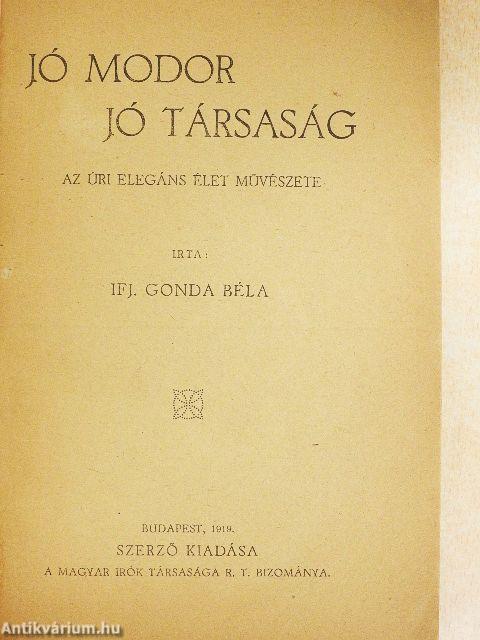 Jó modor - jó társaság