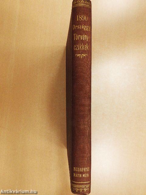 1890-dik évi országgyülési törvényczikkek
