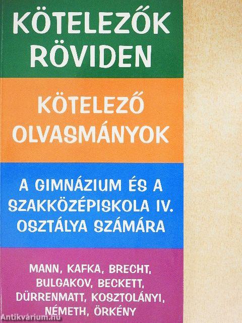 Kötelező olvasmányok