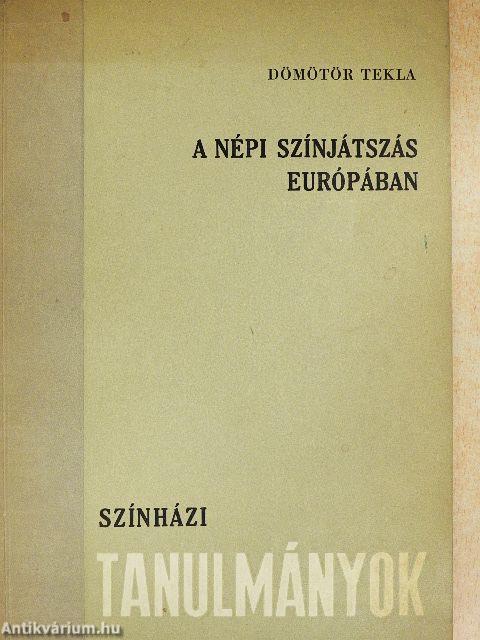 A népi színjátszás Európában