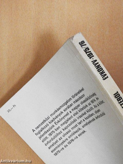 A nemzetközi munkásmozgalom történetéből 1975-76